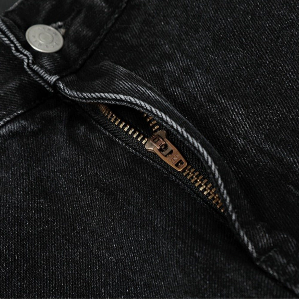 Pigeon Print Loose Jeans - Thrashink