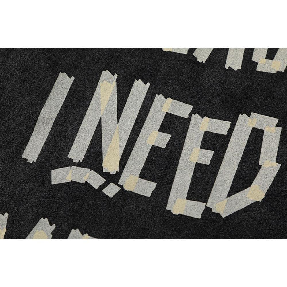 "Please I Need Some Sleep" Print T-Shirt - Thrashink