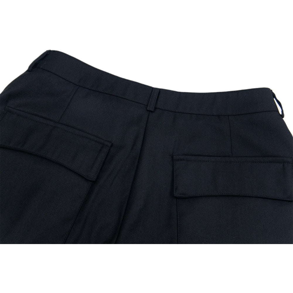 Pleated Rivet Suit Shorts - Thrashink