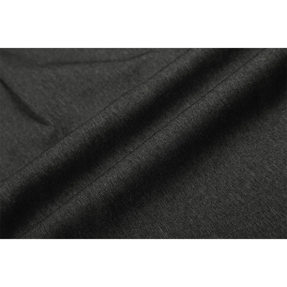 Pleated Straight - leg Casual Suit Pants - Thrashink