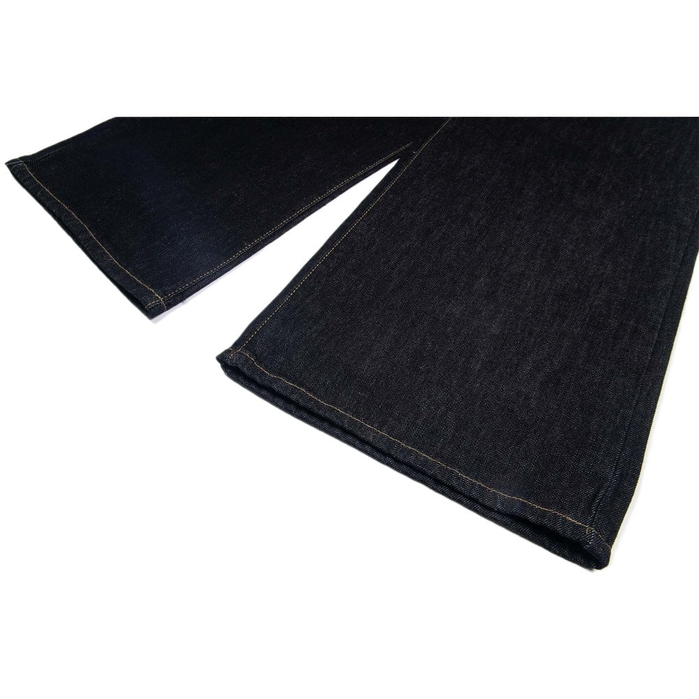 Punk Rivet Belt Badge Print Jeans - Thrashink