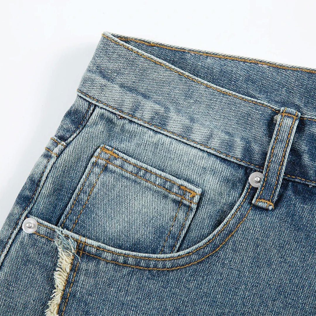Rebel Star Denim Shorts - Thrashink