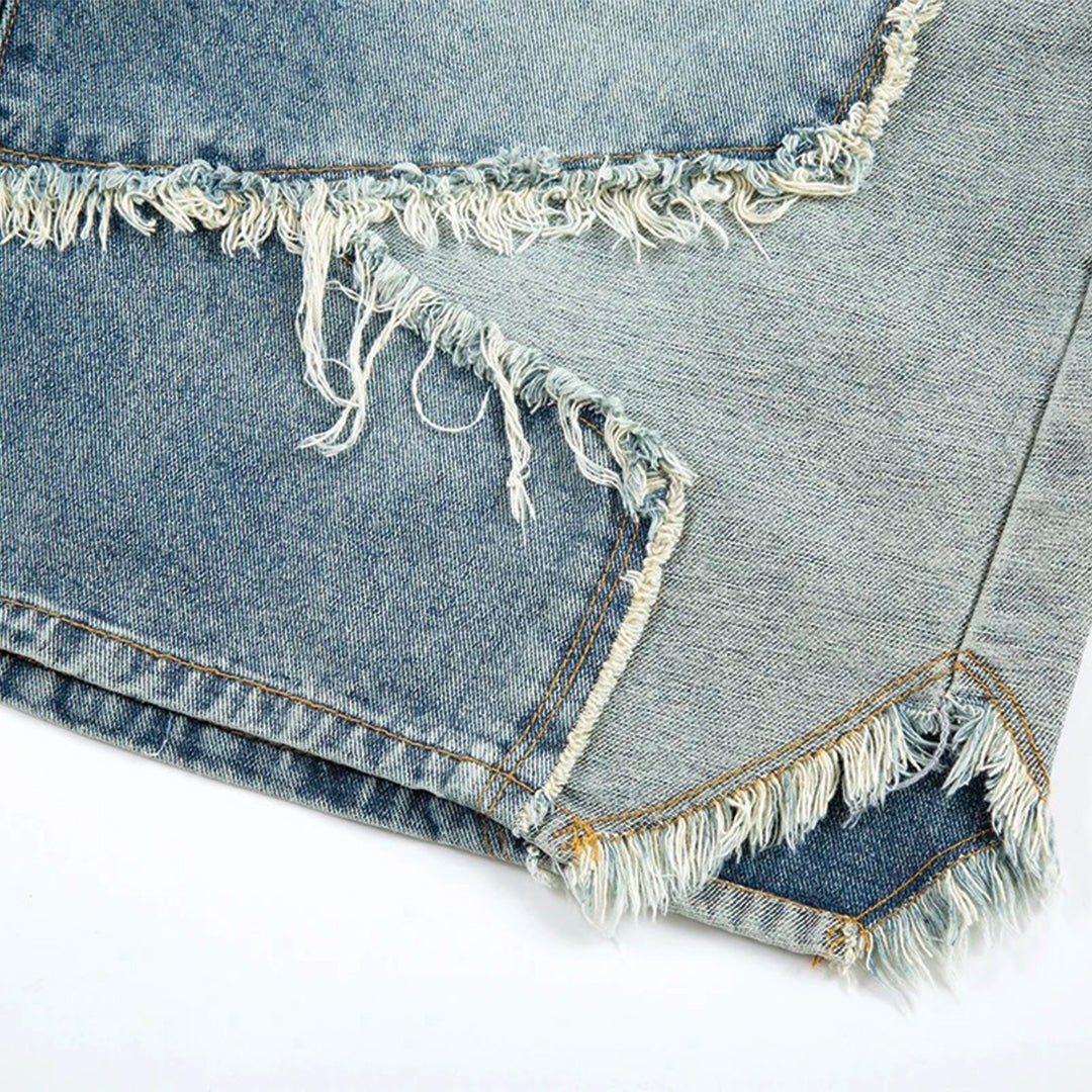 Rebel Star Denim Shorts - Thrashink