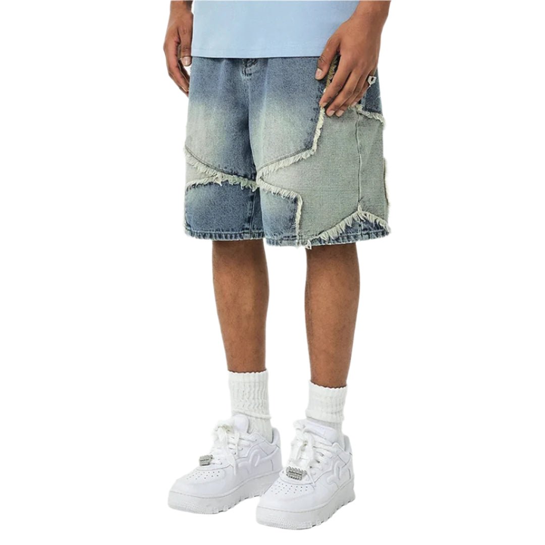 Rebel Star Denim Shorts - Thrashink