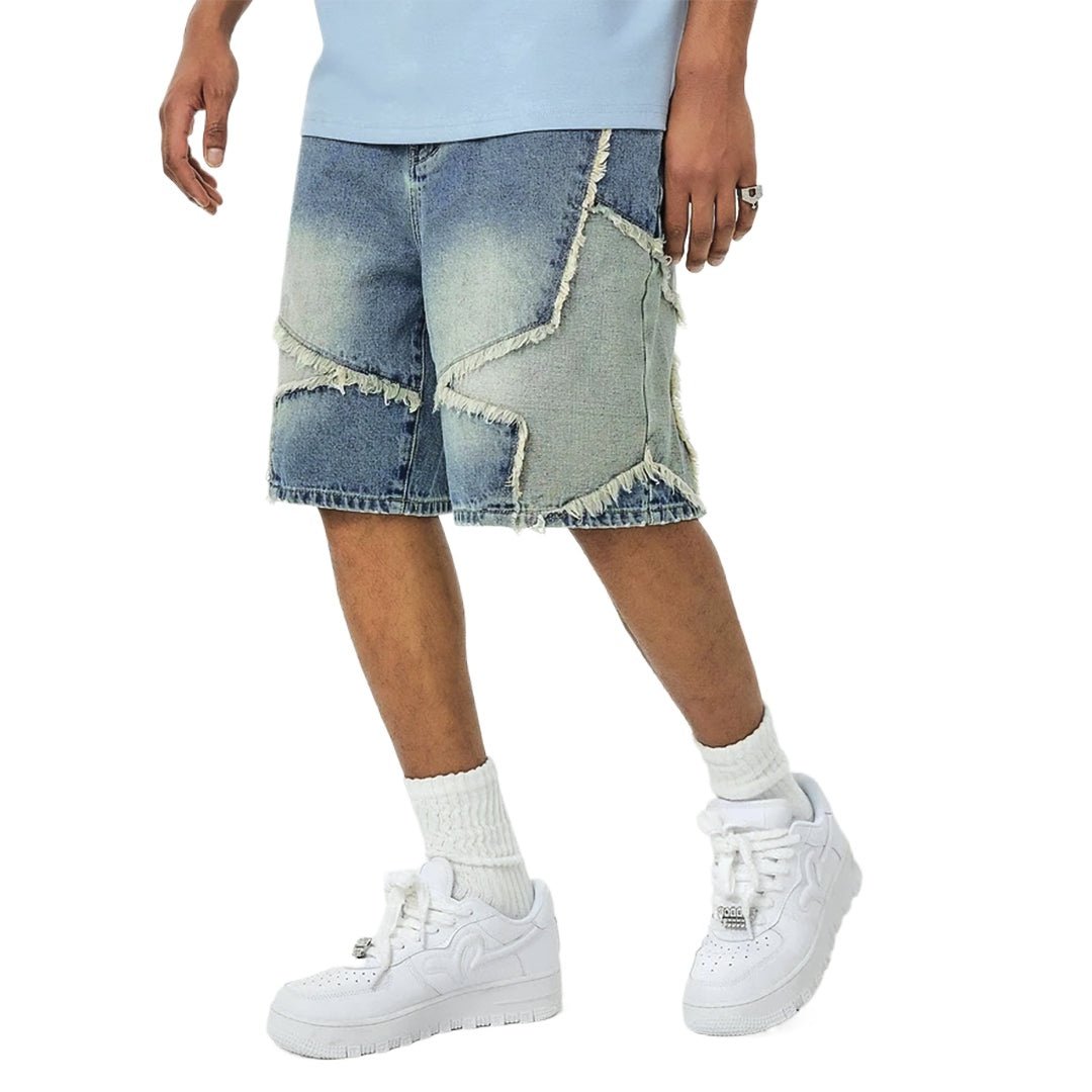 Rebel Star Denim Shorts - Thrashink
