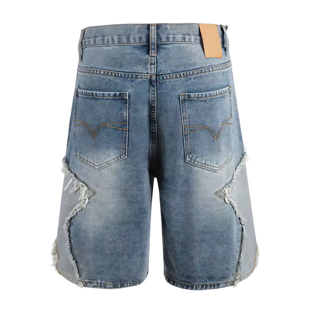 Rebel Star Denim Shorts - Thrashink
