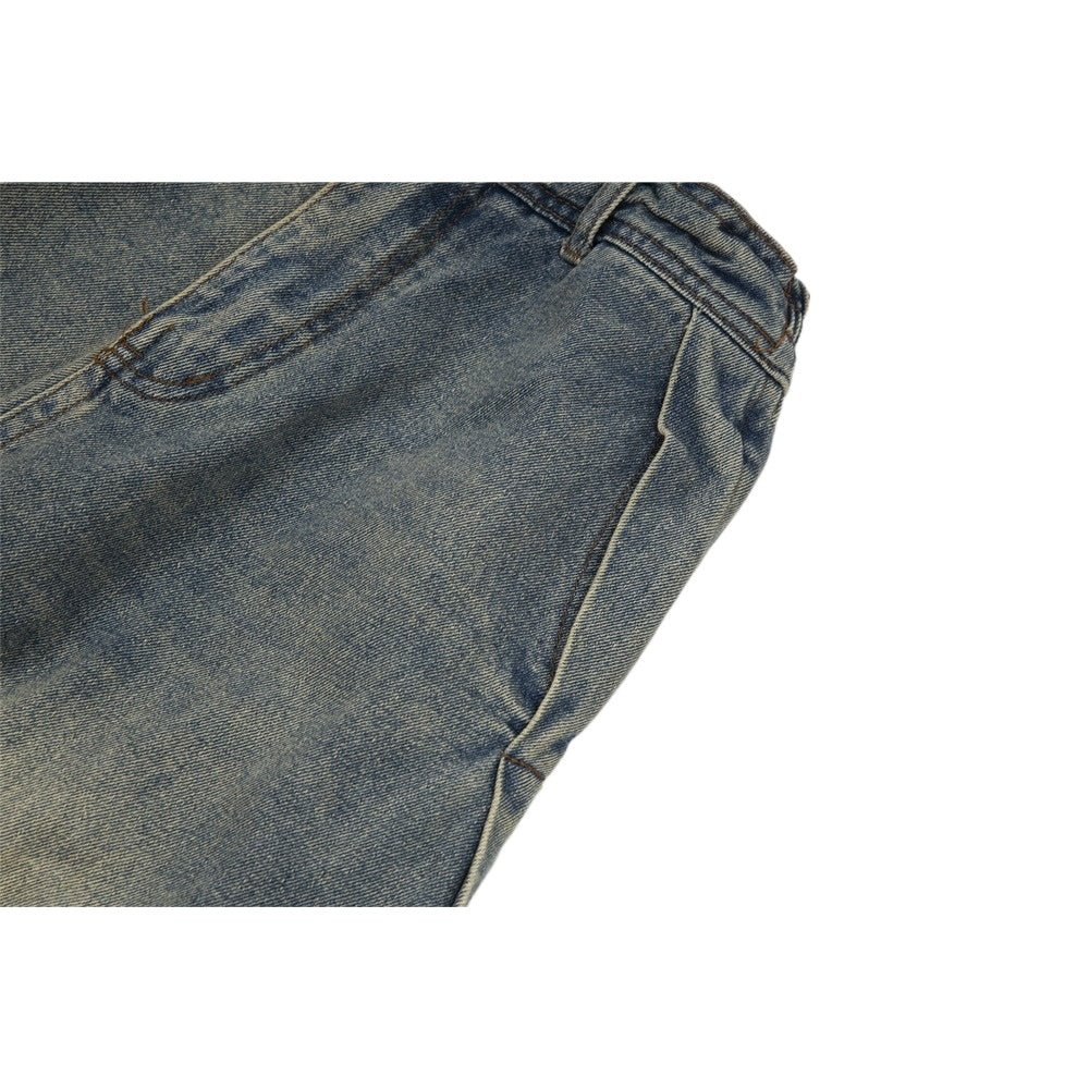 Red Striped Baggy Jeans - Thrashink