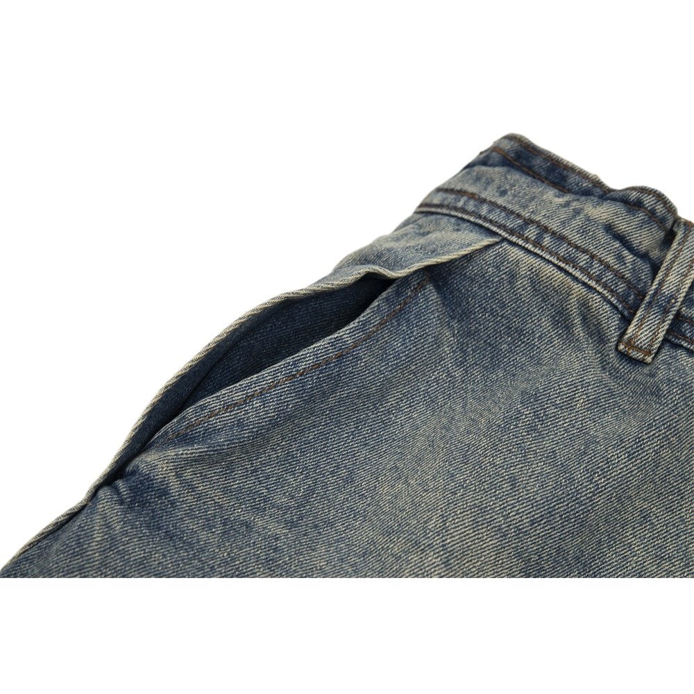 Red Striped Baggy Jeans - Thrashink