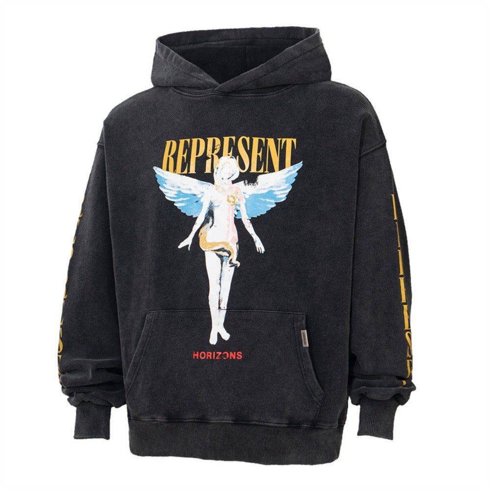 REPRESENT Angel Border Hoodie - Thrashink