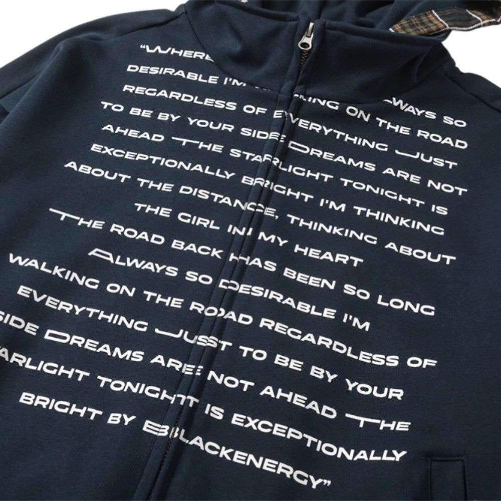 Retro Casual Letter Print Hoodies - Thrashink