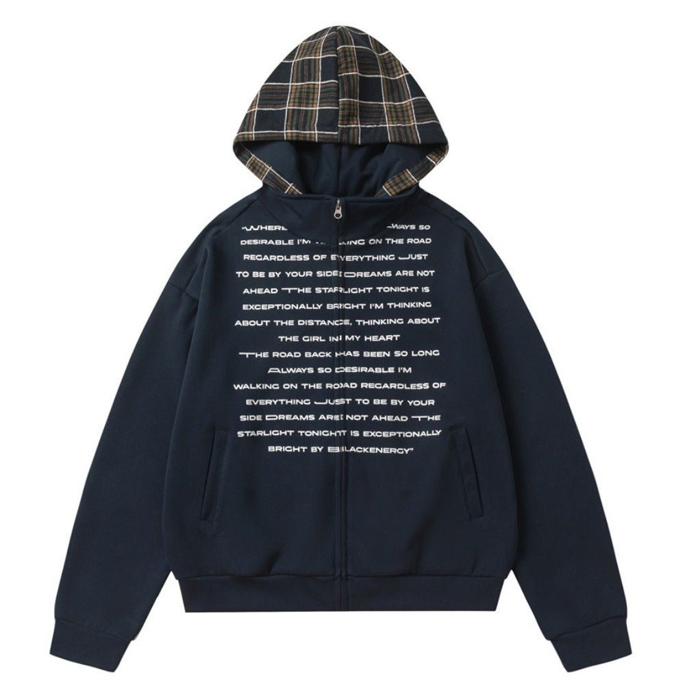 Retro Casual Letter Print Hoodies - Thrashink