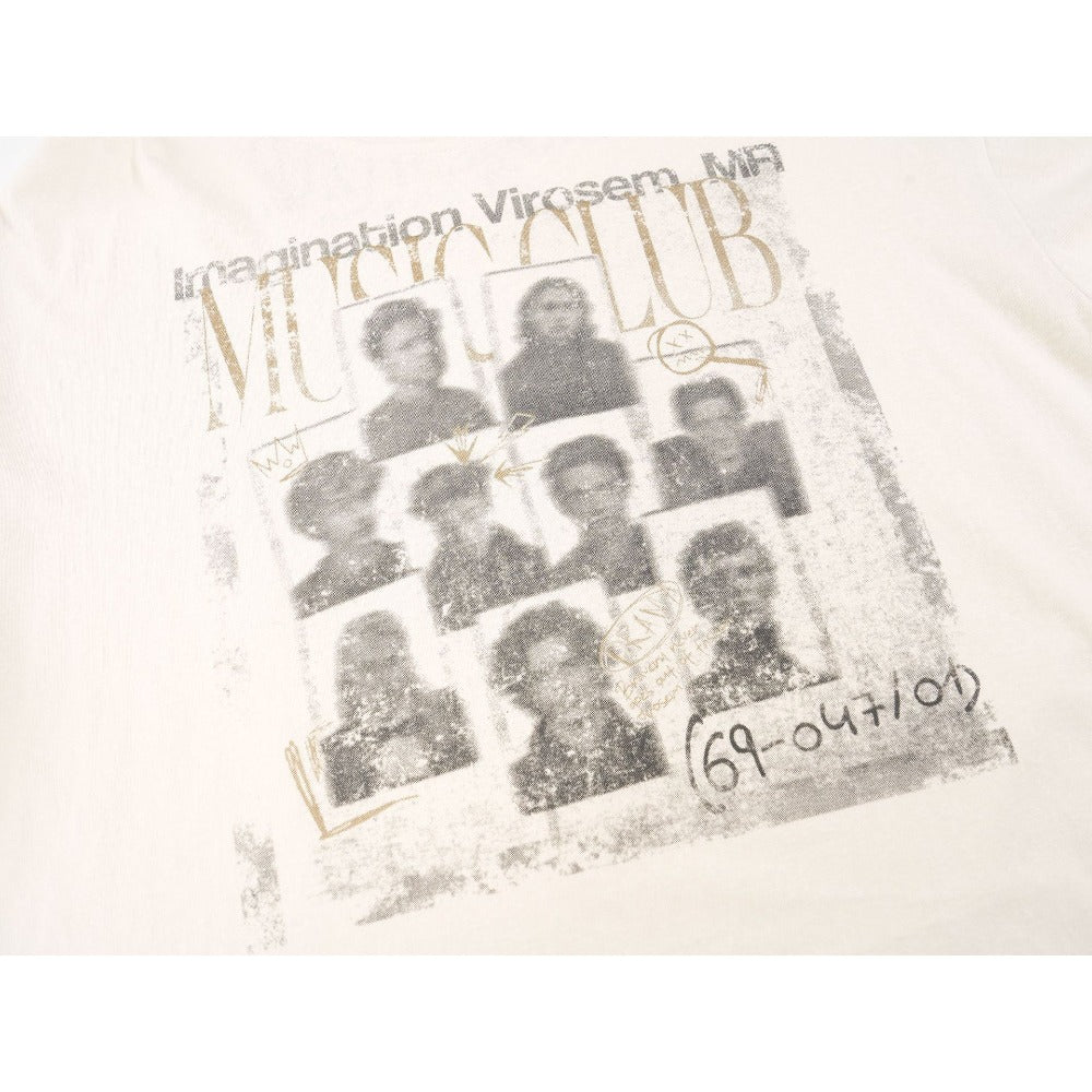 Retro Club Character Print T-Shirt - Thrashink