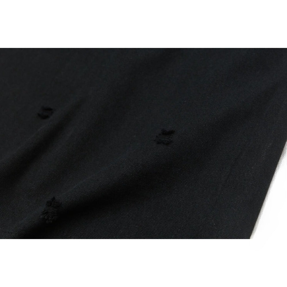 Retro Contrast Striped Distressed Sweatshirt - Thrashink