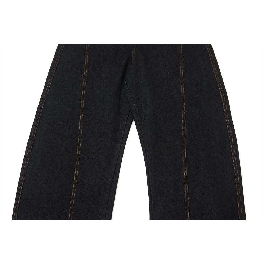 Retro Detachable Embroidery Scarf Jeans - Thrashink