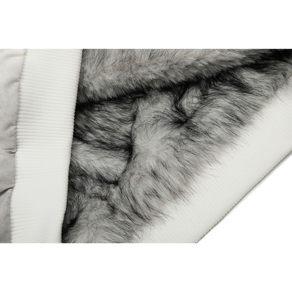 Retro Dirty - dyed Color - blocked Padded Jacket - Thrashink