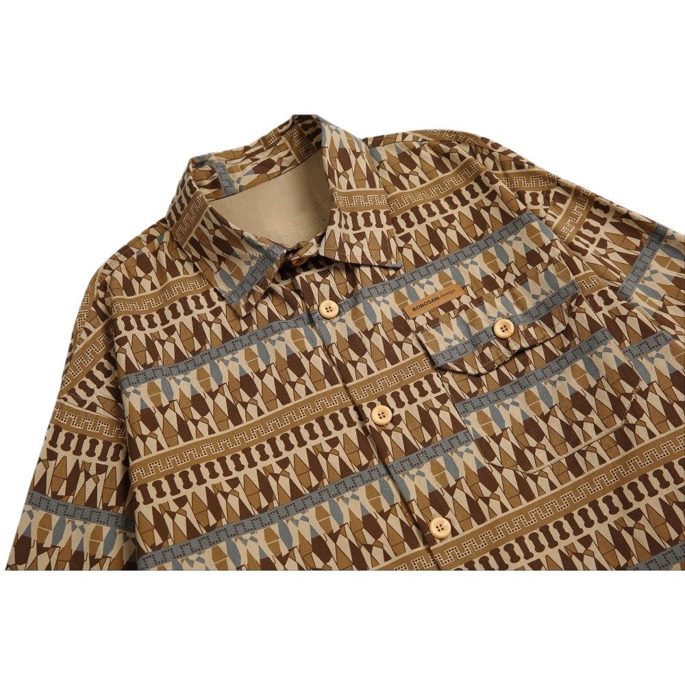 Retro Ethnic Style Casual Collar Shirt - Thrashink