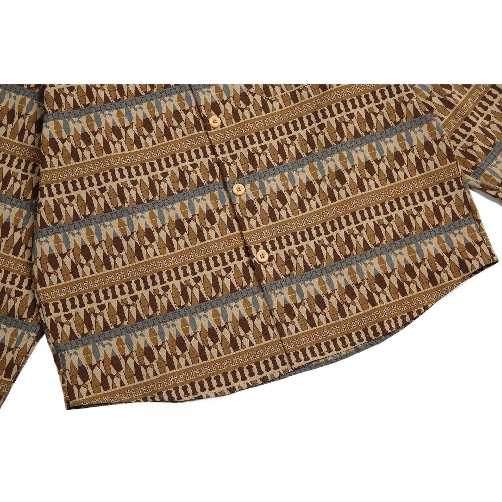 Retro Ethnic Style Casual Collar Shirt - Thrashink