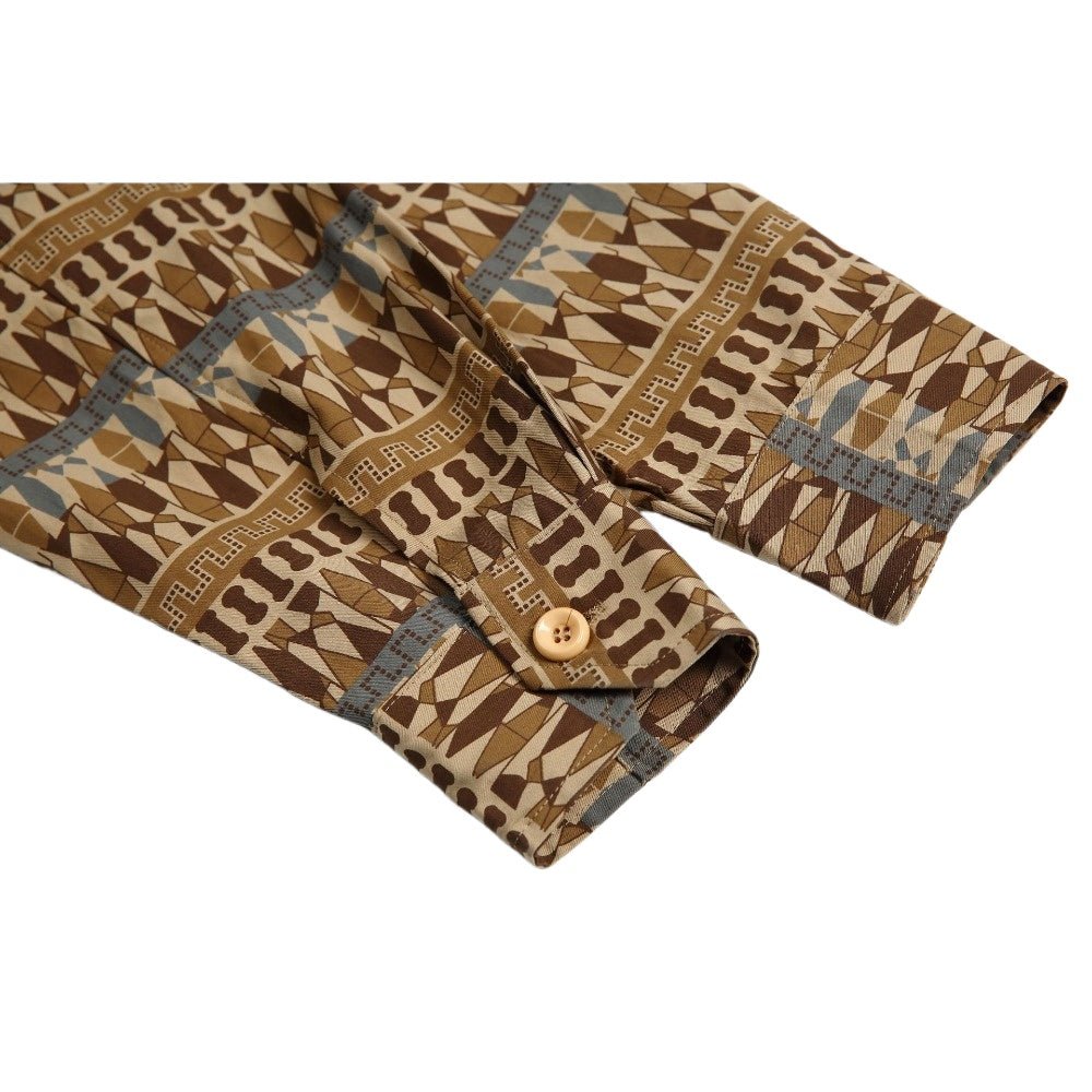 Retro Ethnic Style Casual Collar Shirt - Thrashink