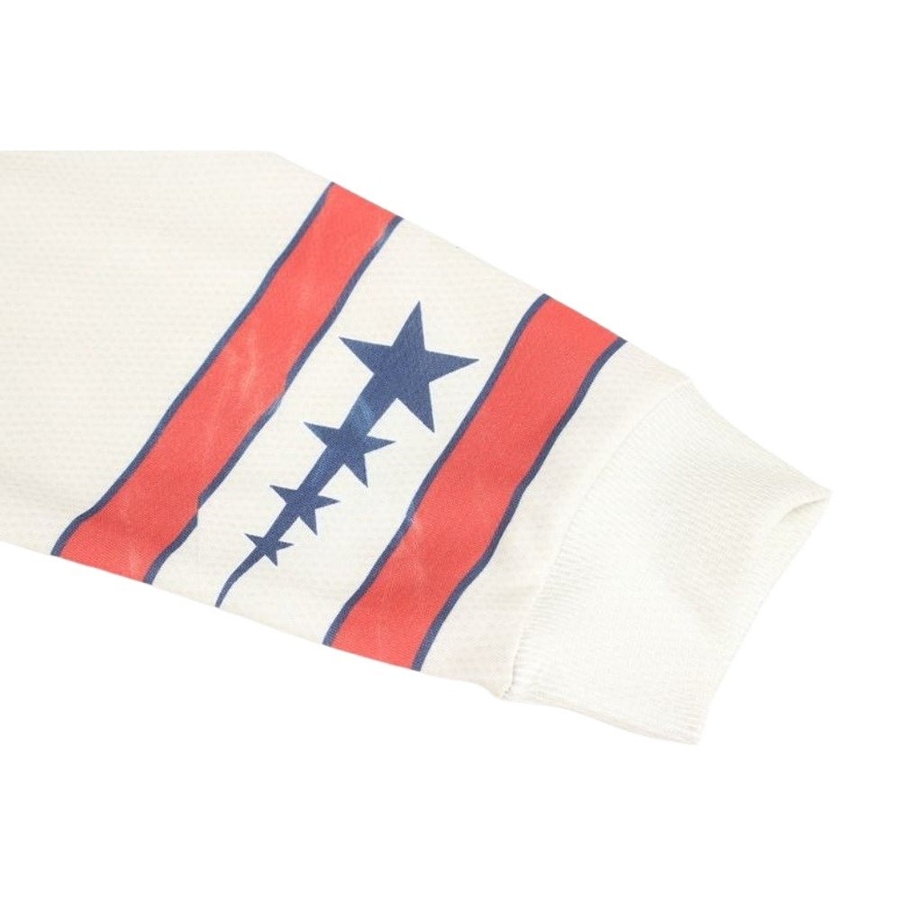 Retro Full - print Letter Contrast Color T-Shirt - Thrashink