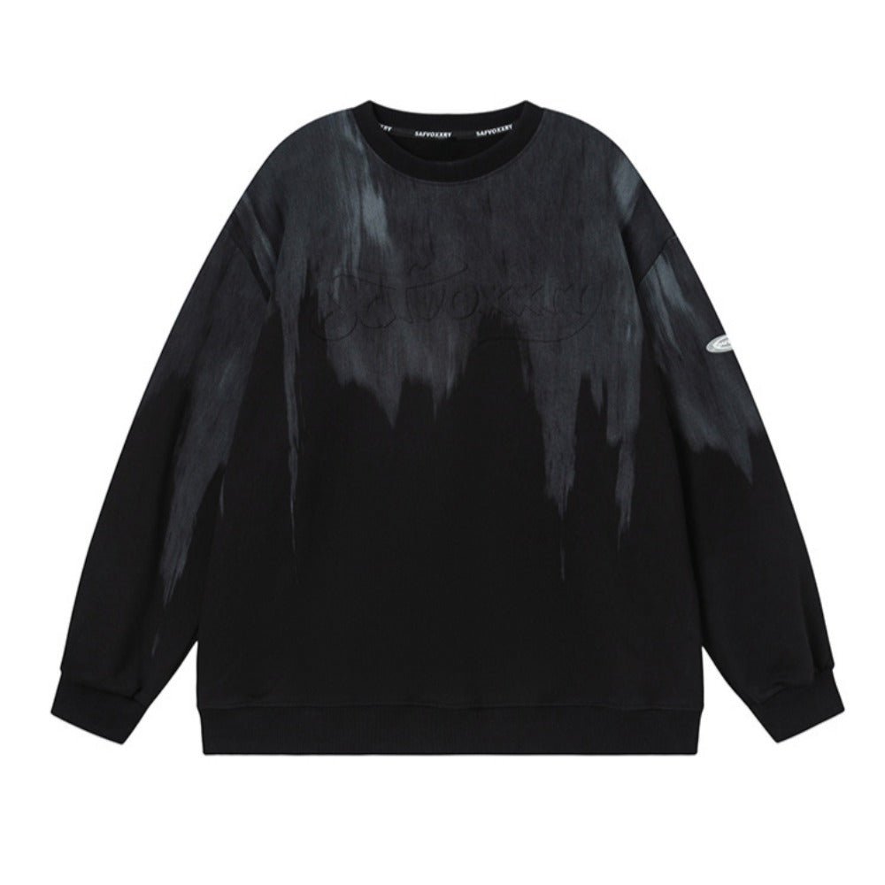 Retro Graffiti Drip Dye Sweatshirt - Thrashink