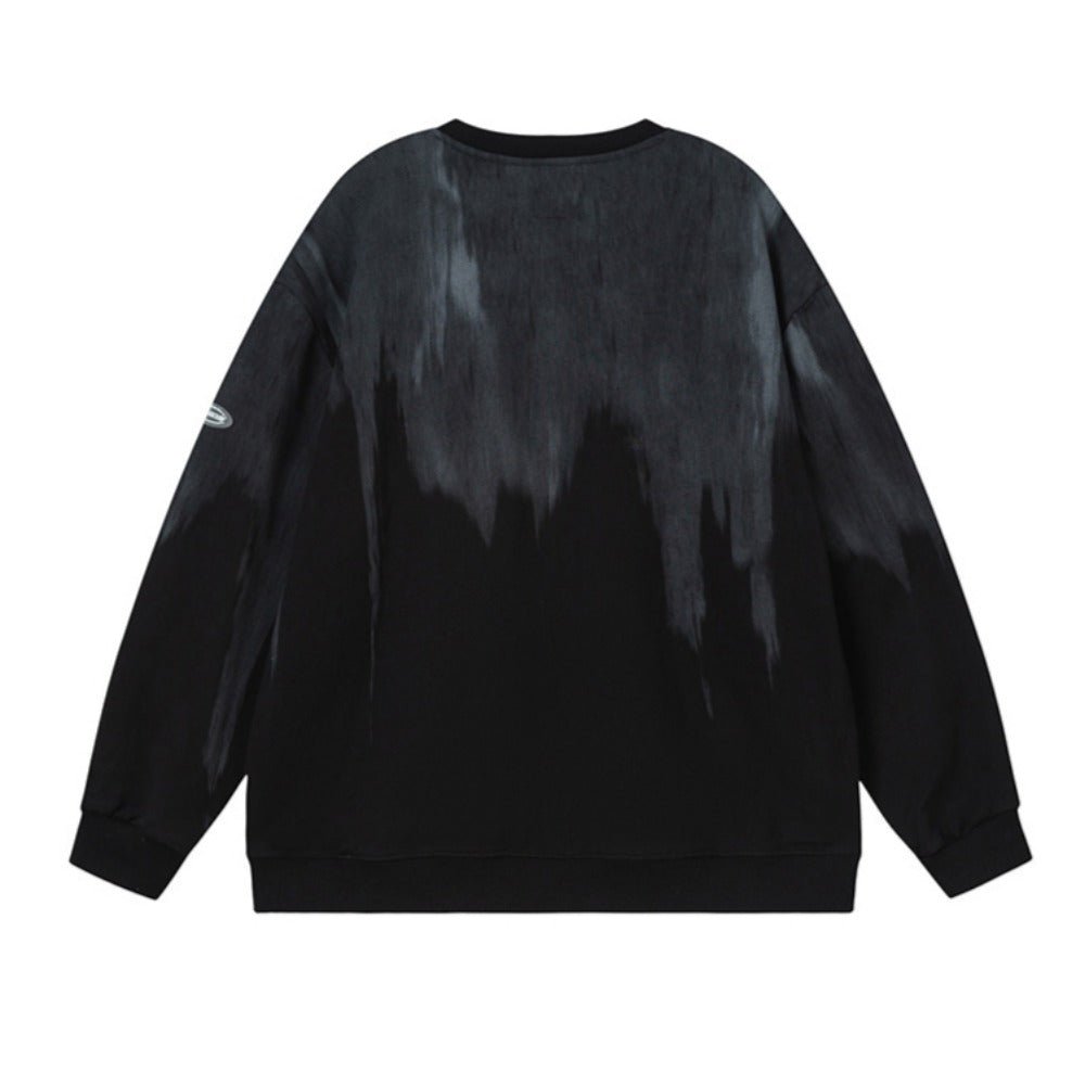 Retro Graffiti Drip Dye Sweatshirt - Thrashink