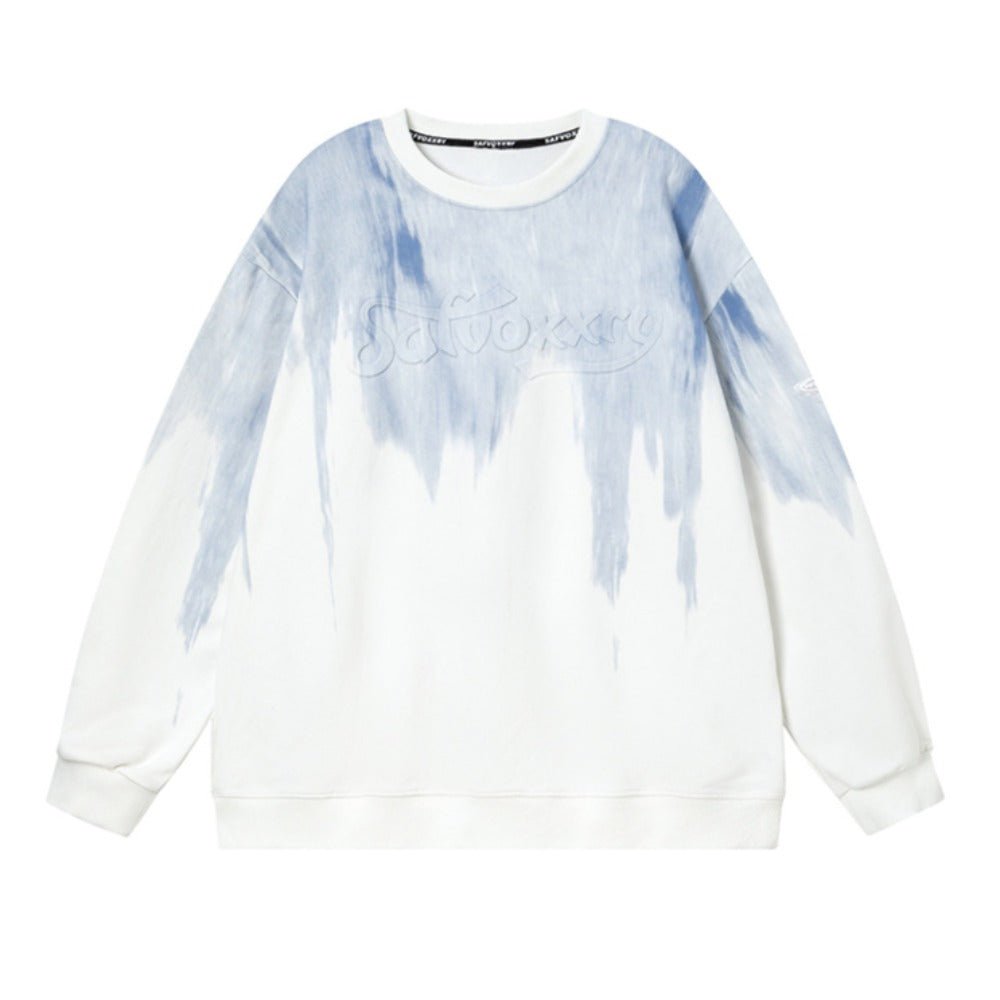Retro Graffiti Drip Dye Sweatshirt - Thrashink