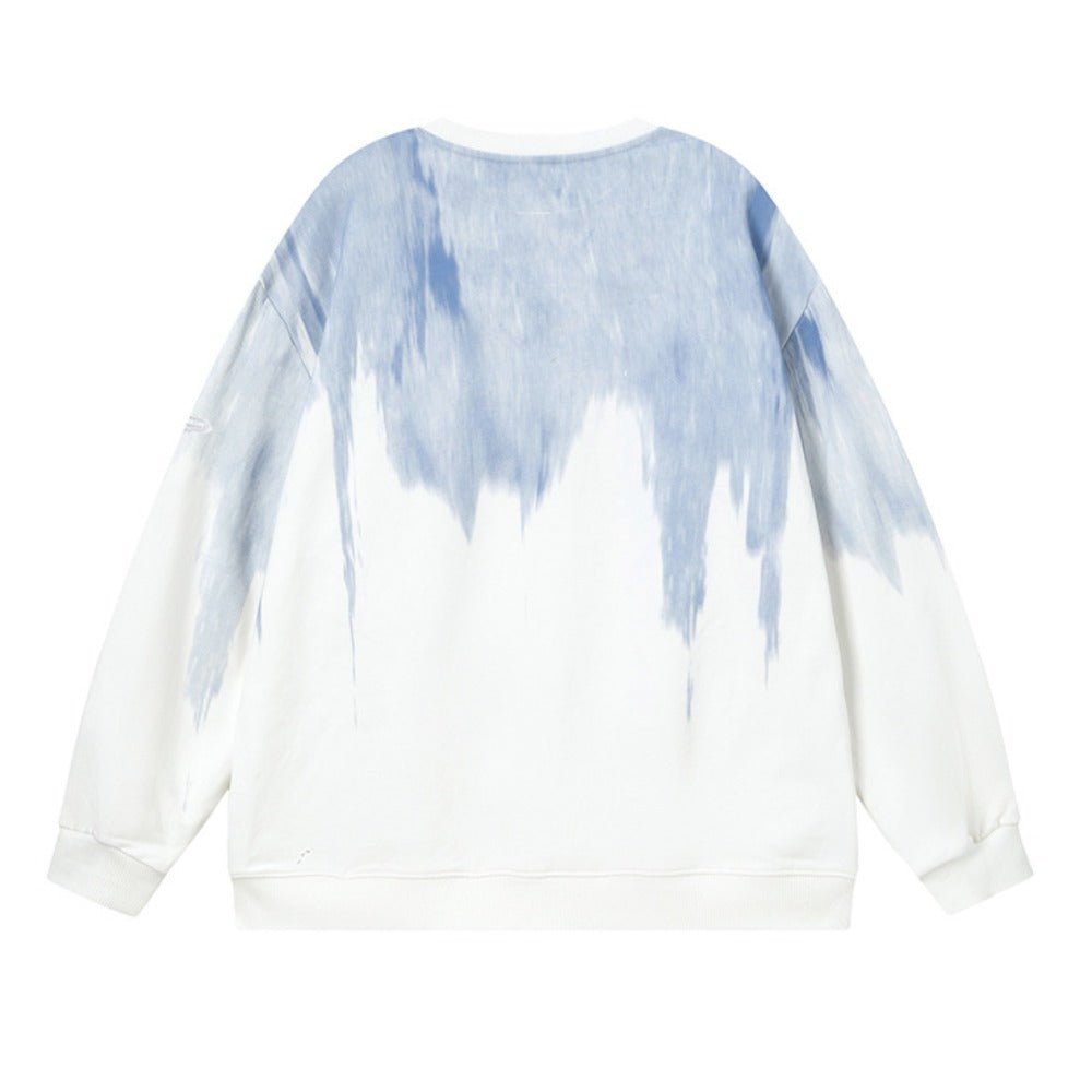 Retro Graffiti Drip Dye Sweatshirt - Thrashink