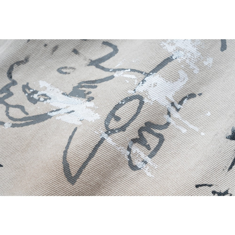 Retro Hand - painted Graffiti Washed Jeans - Thrashink