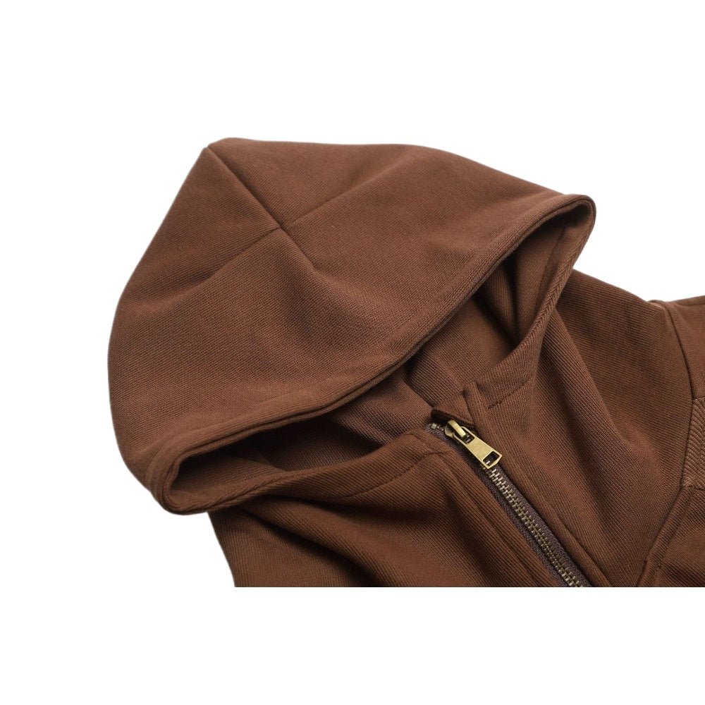 Retro Street Half - Zip Star Hoodie - Thrashink