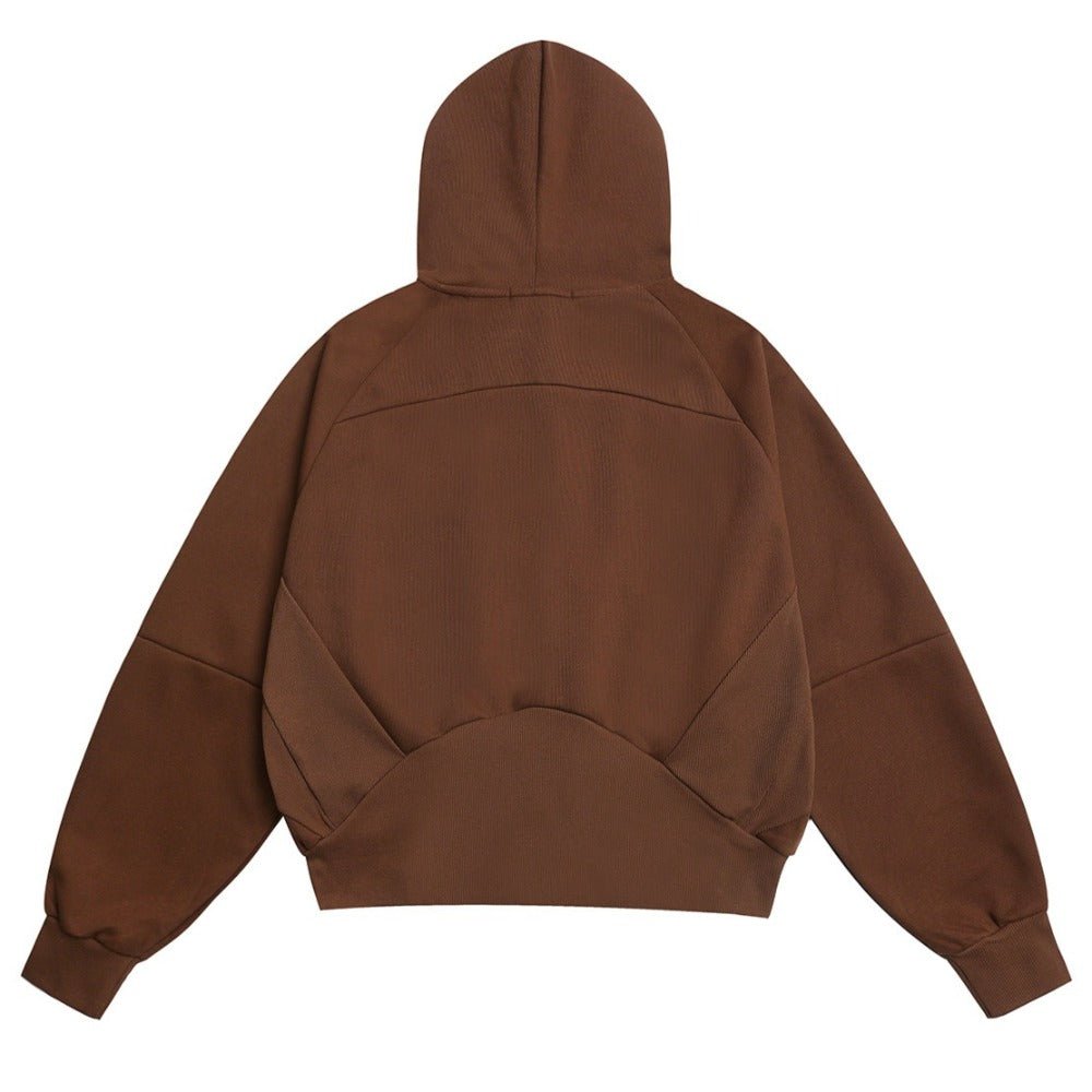 Retro Street Half - Zip Star Hoodie - Thrashink