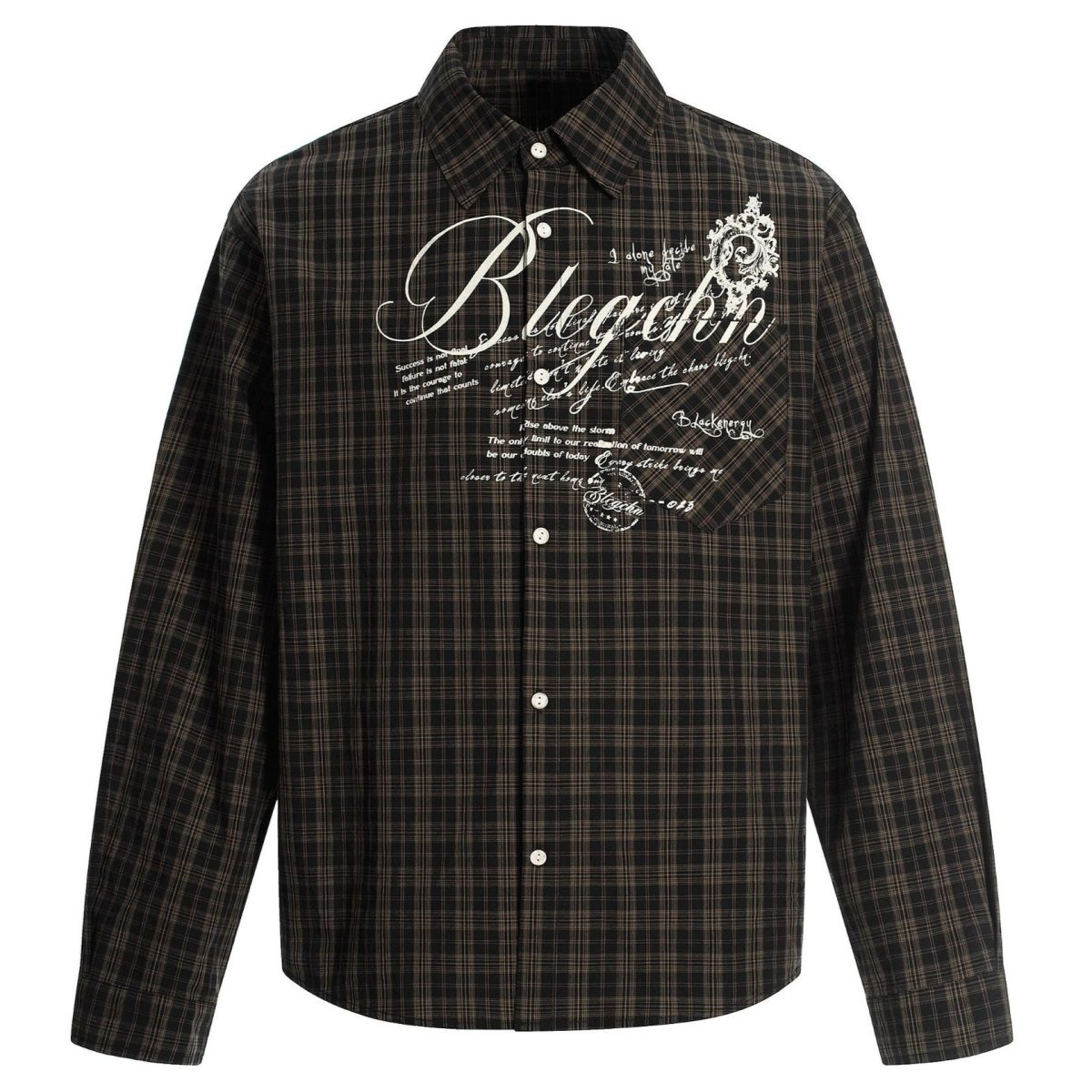 Retro - style Versatile Printed Plaid Shirt - Thrashink