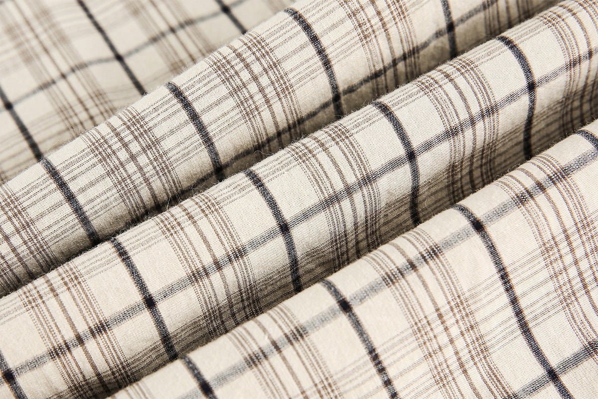 Retro - style Versatile Printed Plaid Shirt - Thrashink