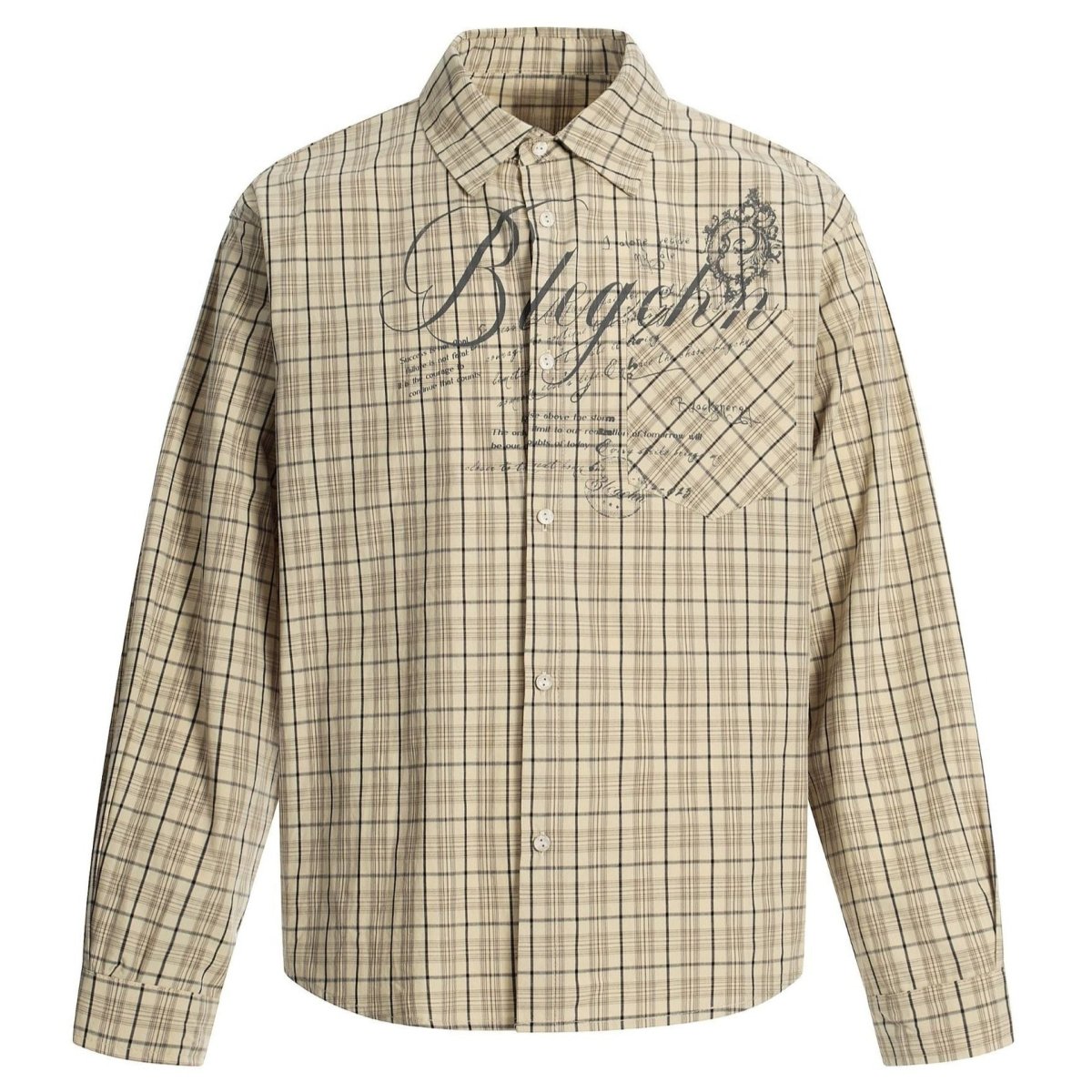 Retro - style Versatile Printed Plaid Shirt - Thrashink