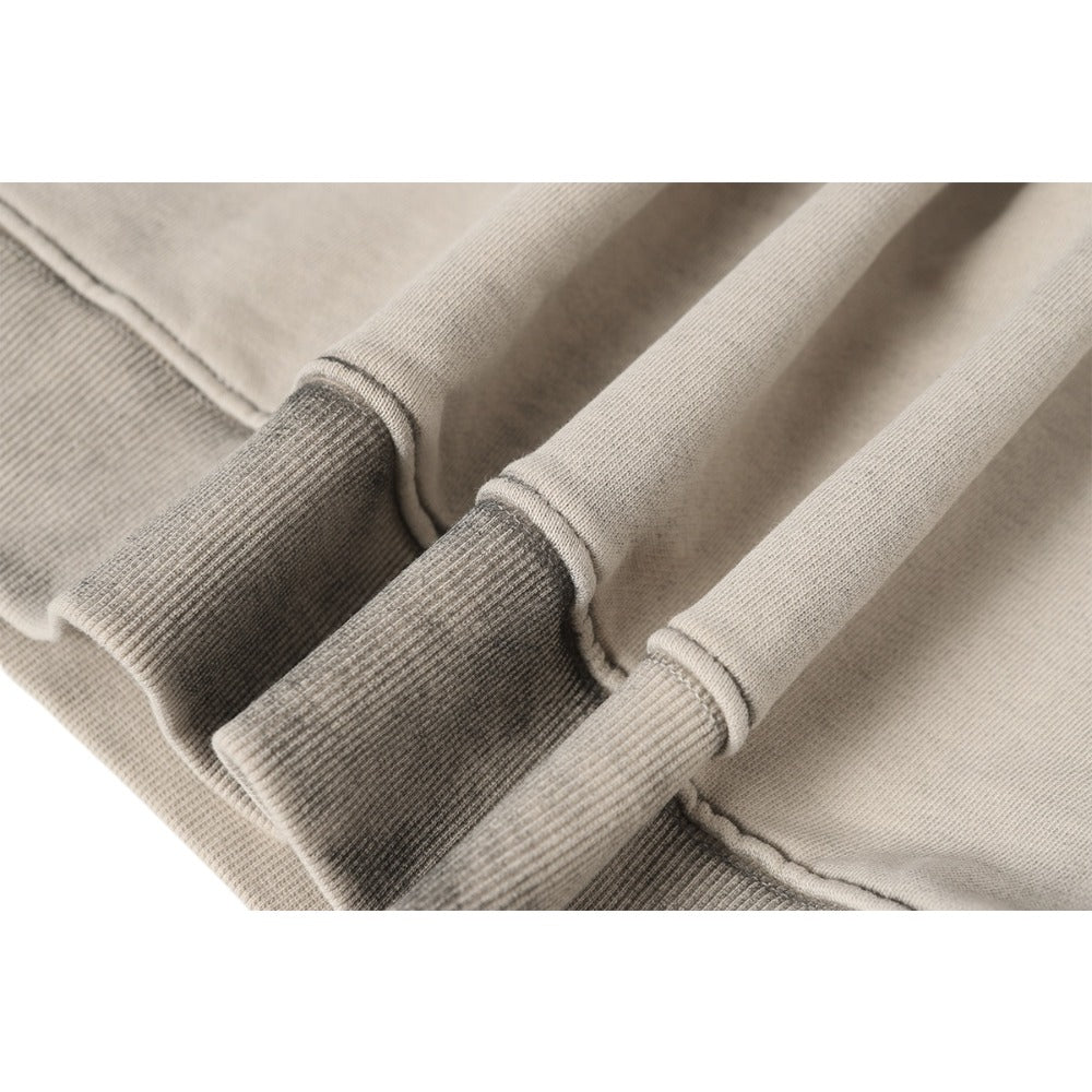 Retro Washed Water Slanted Zipper Hoodie - Thrashink