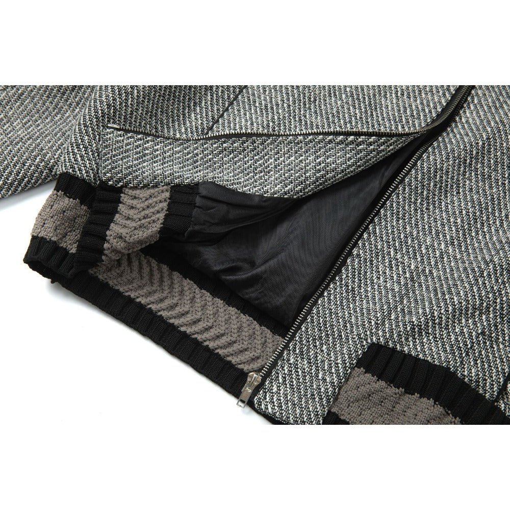 Retro Woven Lapel Jacket - Thrashink