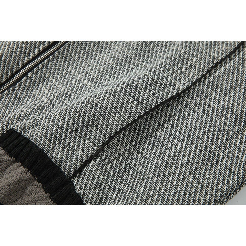 Retro Woven Lapel Jacket - Thrashink