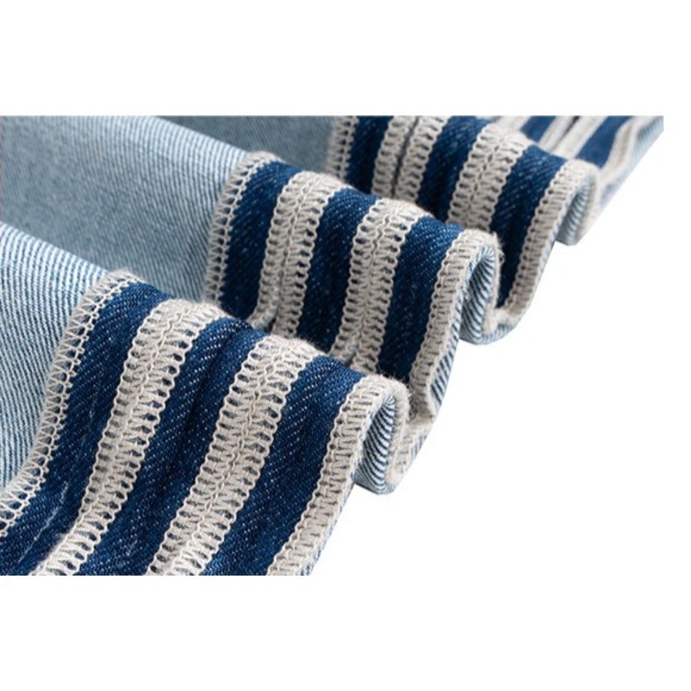 Reversible Wide - leg Loose Jeans - Thrashink