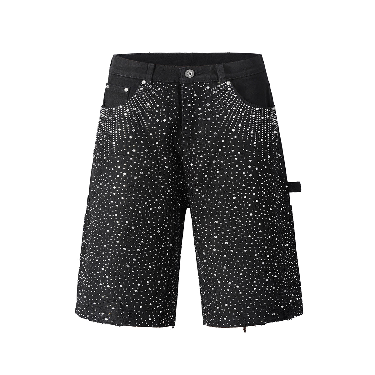 Rhinestone Cowboy Denim Shorts - Thrashink