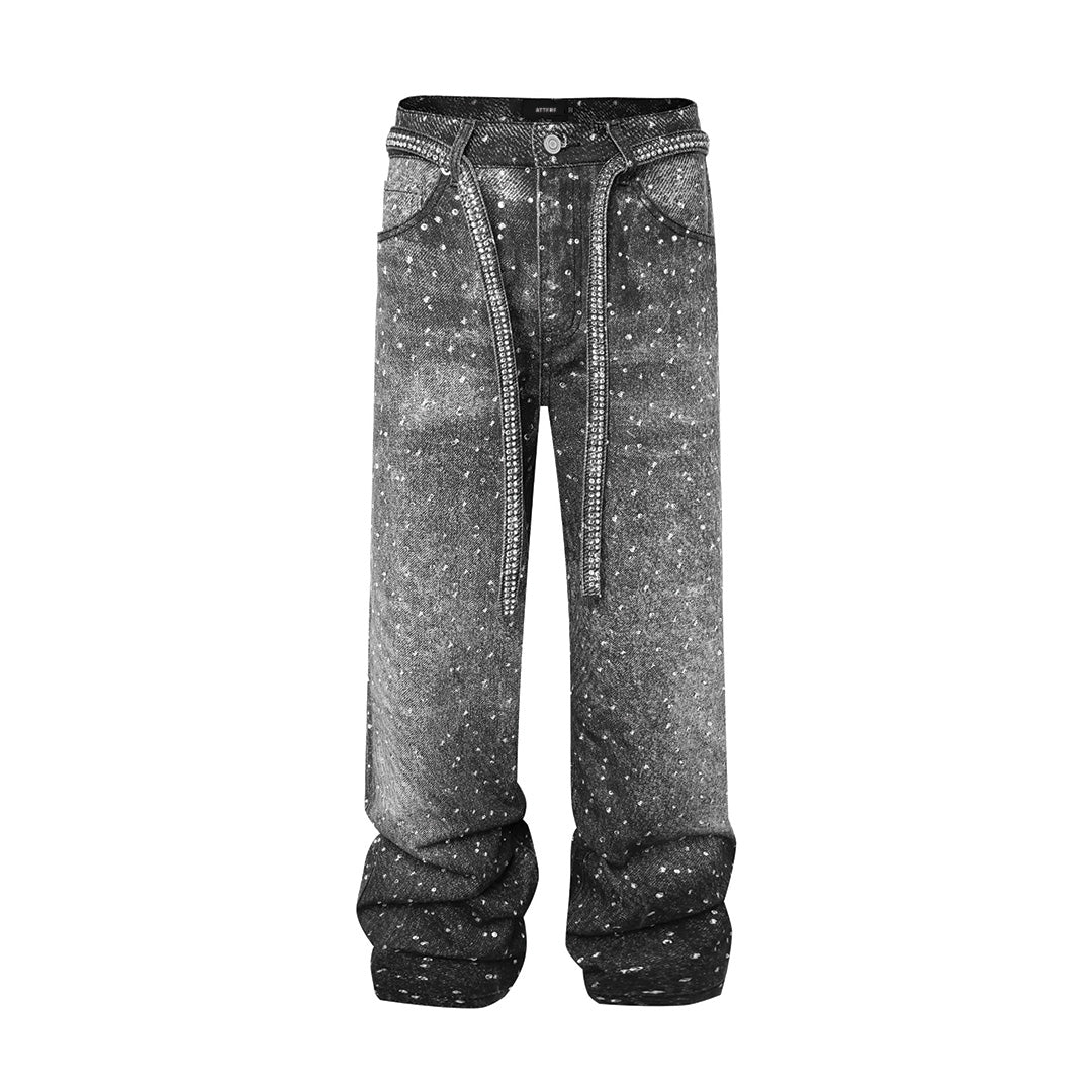 Rhinestone Rodeo Jeans - Thrashink