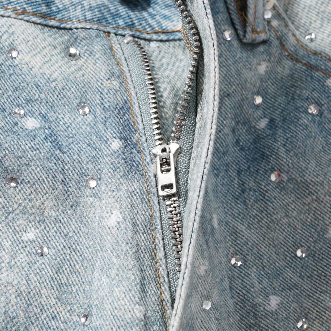 Rhinestone Rodeo Shorts - Thrashink