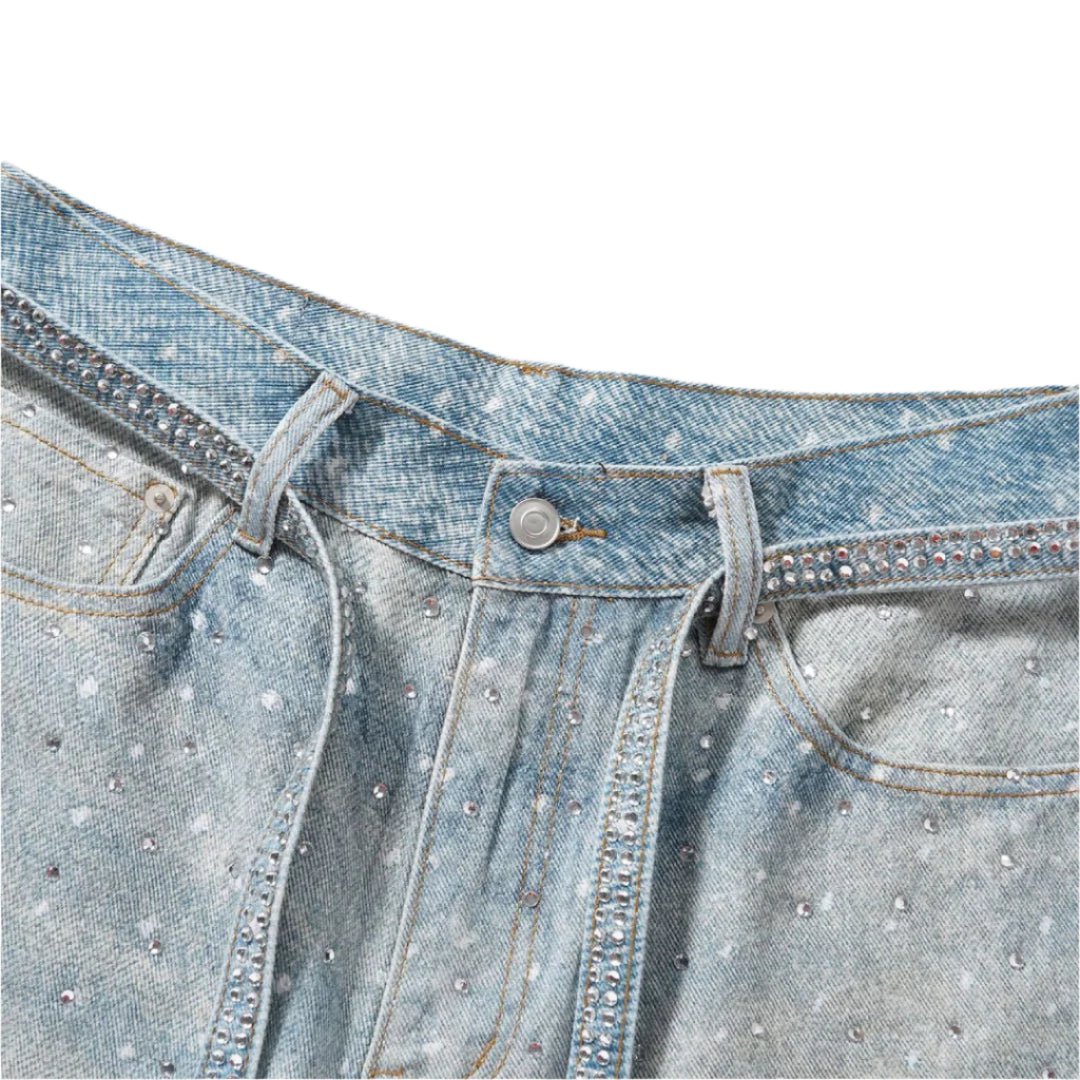 Rhinestone Rodeo Shorts - Thrashink