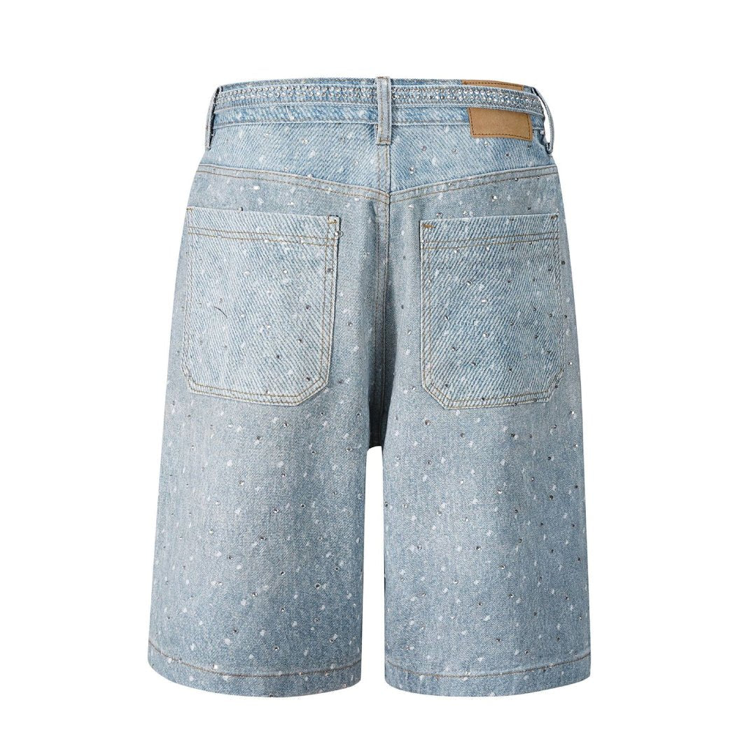 Rhinestone Rodeo Shorts - Thrashink