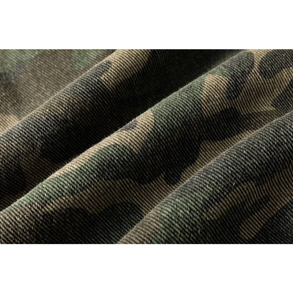 Ripped Camouflage Cargo Shorts - Thrashink
