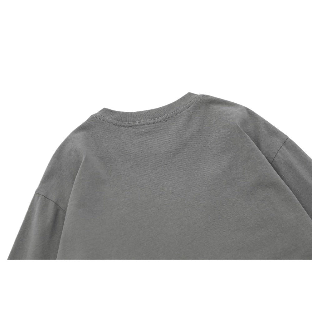Ripped Safety Pin Design Long Sleeve T-Shirt - Thrashink
