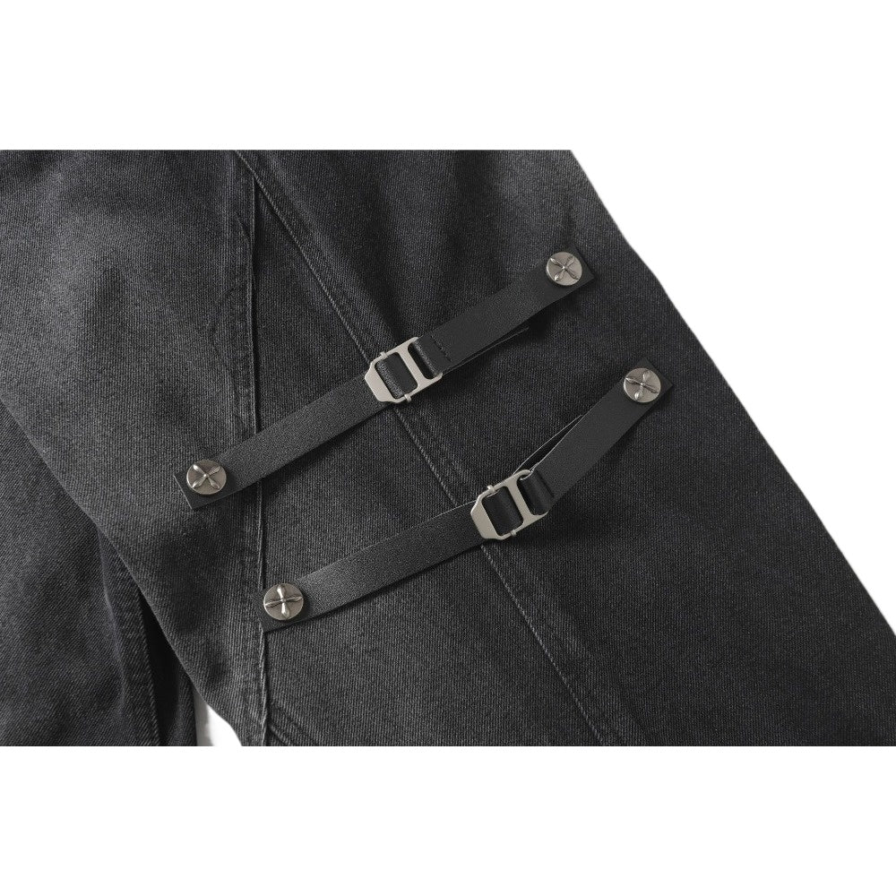 RO Style Strap Punk Jeans - Thrashink