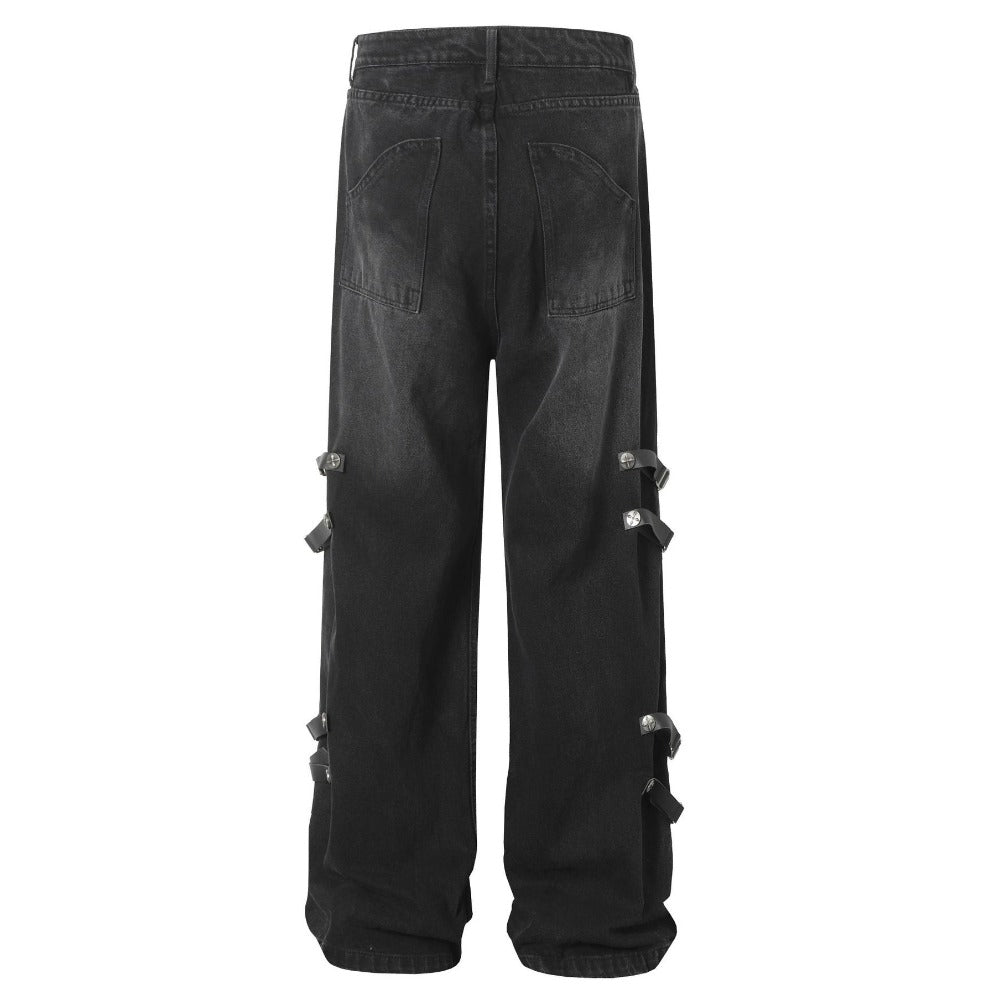 RO Style Strap Punk Jeans - Thrashink