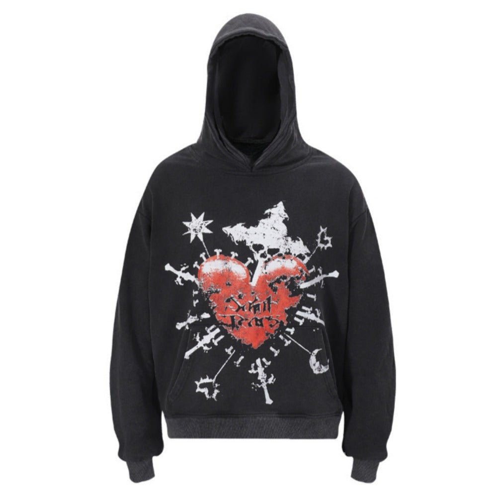 Saint Gothic Heart Hoodie - Thrashink