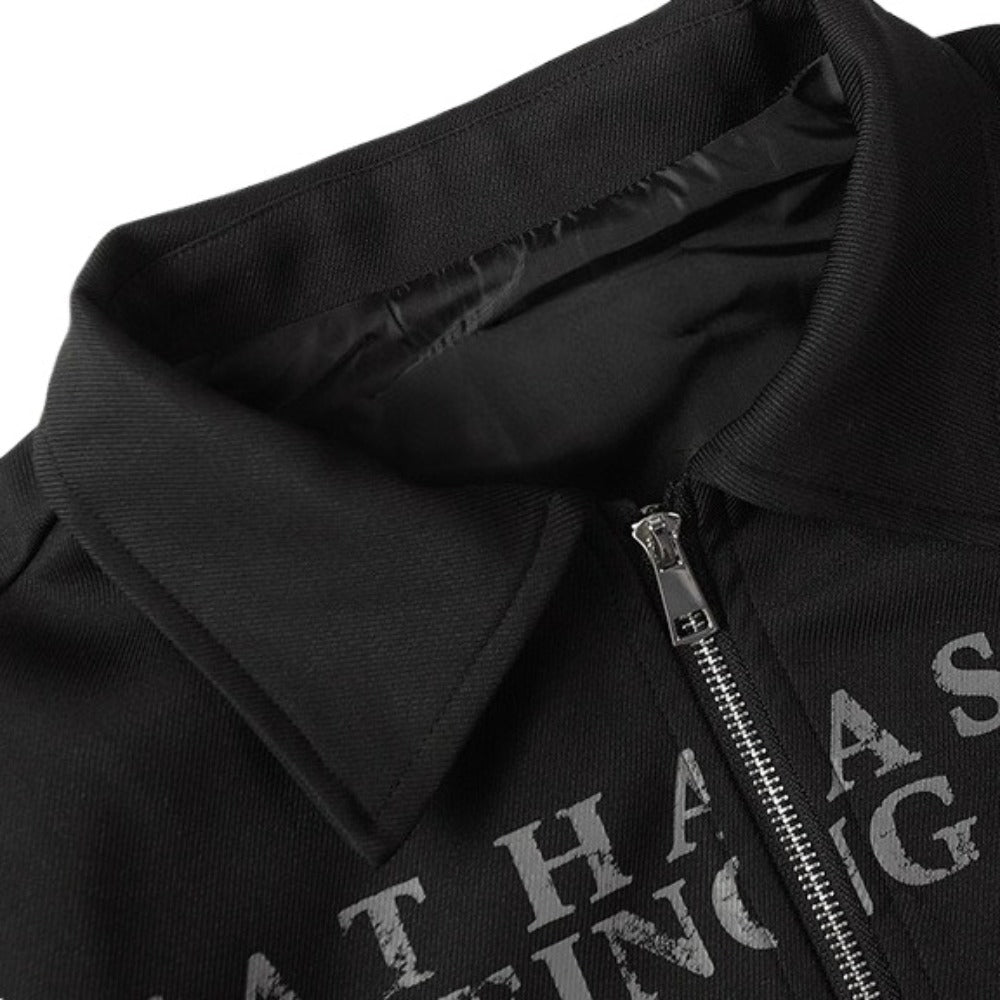 Scripture Lightning Print Jacket - Thrashink