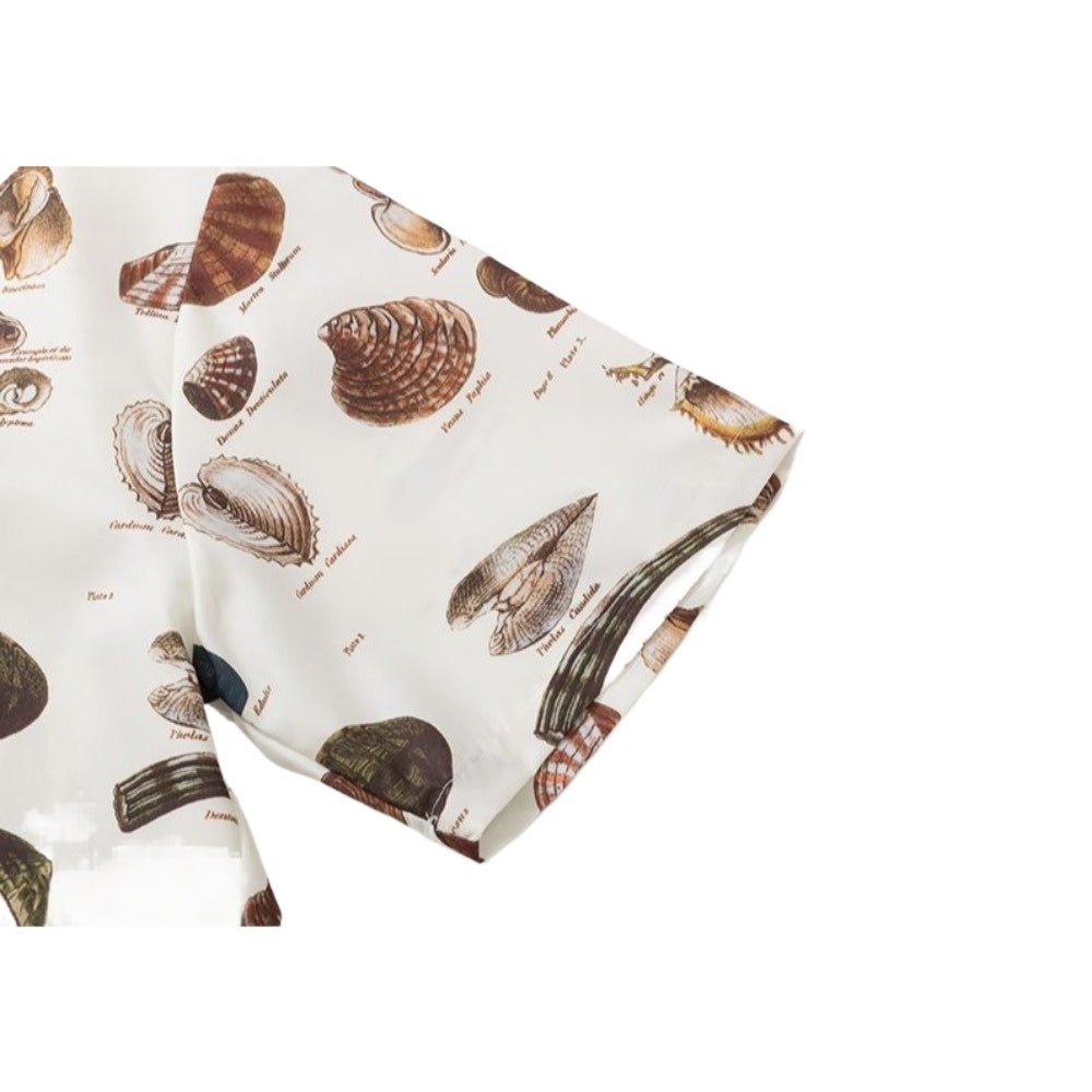 Seashell Atlas Print Shirt - Thrashink