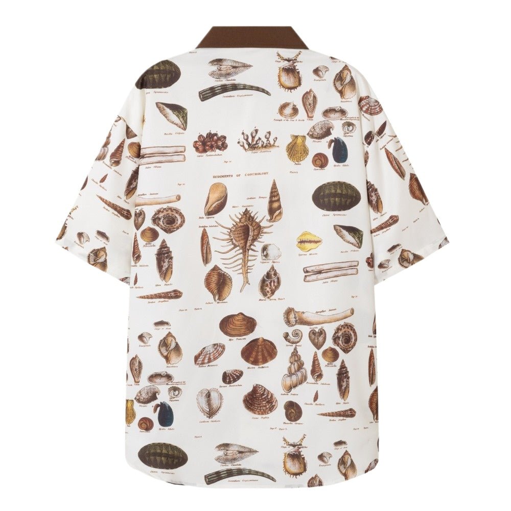 Seashell Atlas Print Shirt - Thrashink